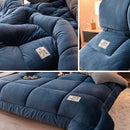 Edredom Cobertor Forrado Grosso Aconchegante Textura de Lã